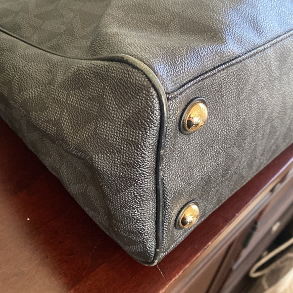 MICHAEL Michael Kors 🖤BLACK🖤 JET SET MEDIUM SIGNATURE WORK TOTE BAG 🌟EUC🌟 - Picture 11 of 17